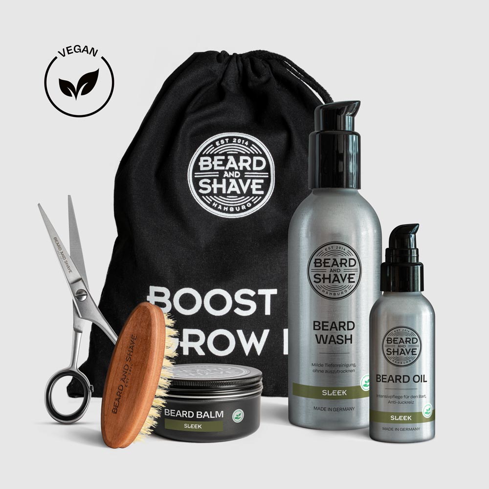 Bartpflegeset "All-in-One" in der Duftrichtung Sleek von Beard and Shave