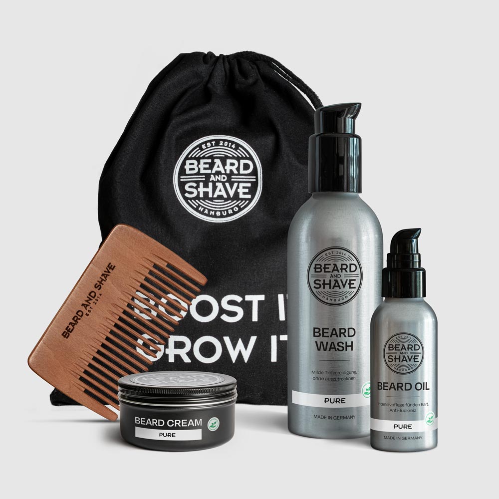 Bartpflegeset "Grooming" in der Duftrichtung Pure von Beard and Shave