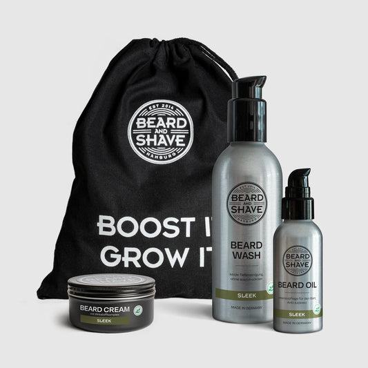 Bartpflegeset "Bart-Booster" in der Duftrichtung Sleek von Beard and Shave